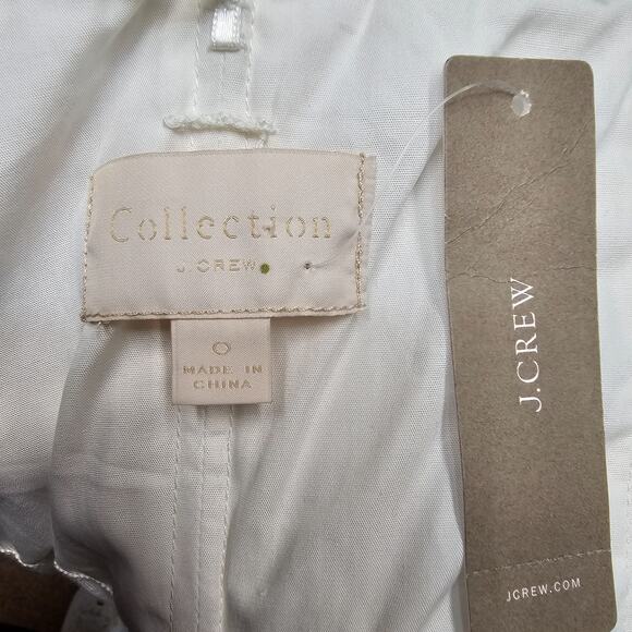 J Crew Stanbury strapless crocheted lace white midi dress size 0 - Picture 5 of 6